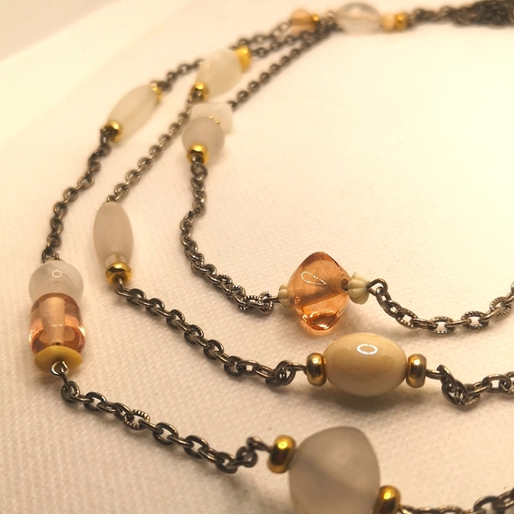 Vintage 3 strand beaded necklace - Picture 2 of 4
